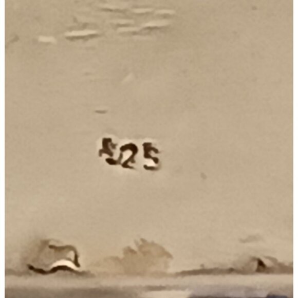 Bumblebee Jasper 3 stone large sterling ring s10 (1570) - Picture 5 of 6